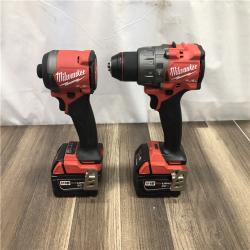AS-IS Milwaukee FUEL 18V Lithium-Ion Brushless Cordless Hammer Drill and Impact Driver Combo Kit