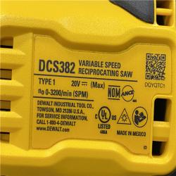 AS-IS DEWALT 20V MAX Cordless Brushless Reciprocating Saw (Tool Only)