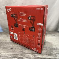 NEW - Milwaukee 18V Lithium-Ion Cordless Drill Driver/Impact Driver Combo Kit