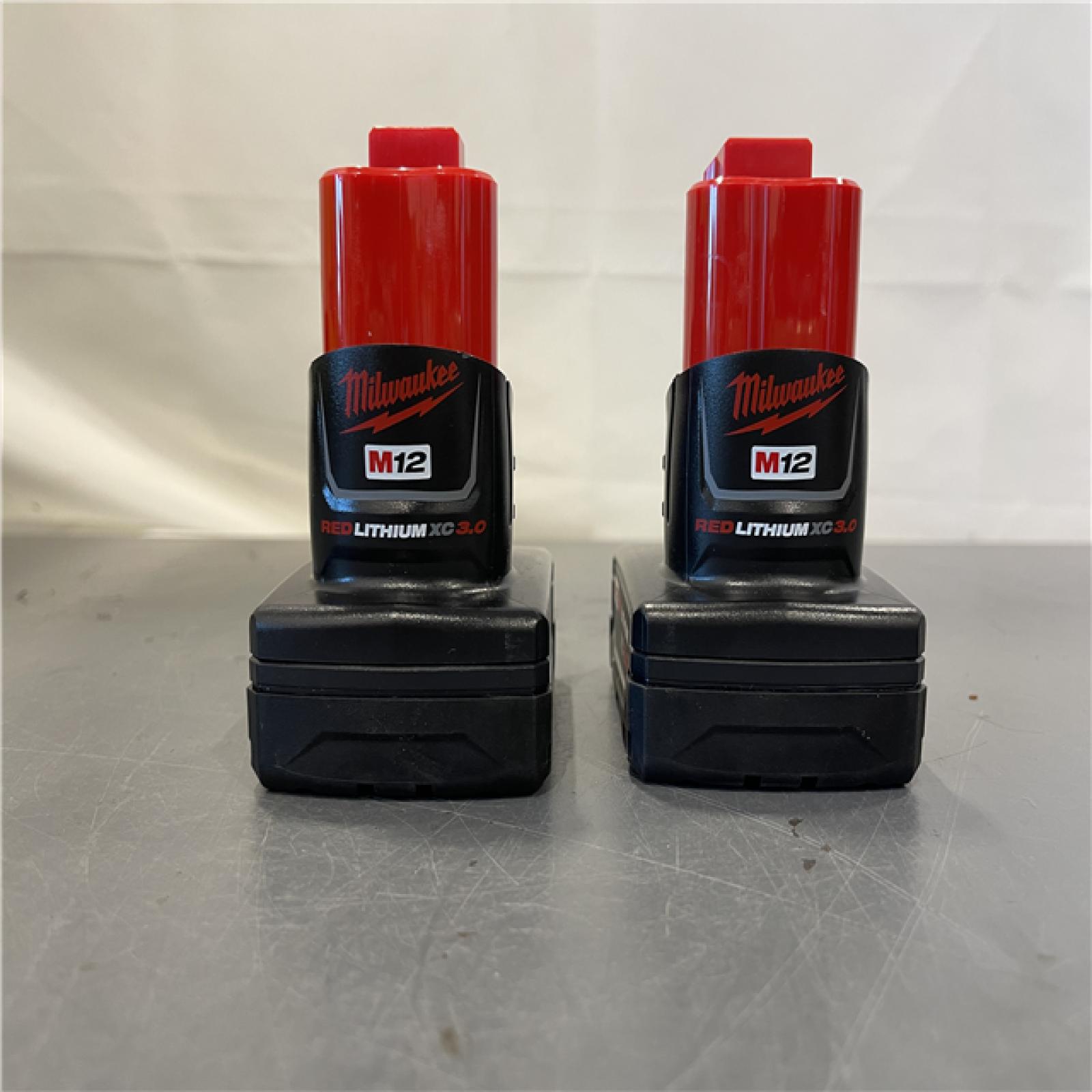 AS-IS - Milwaukee M12 12-Volt Lithium-Ion XC Extended Capacity 3.0Ah Battery Pack (2-Pack)