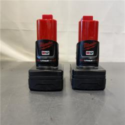 AS-IS - Milwaukee M12 12-Volt Lithium-Ion XC Extended Capacity 3.0Ah Battery Pack (2-Pack)