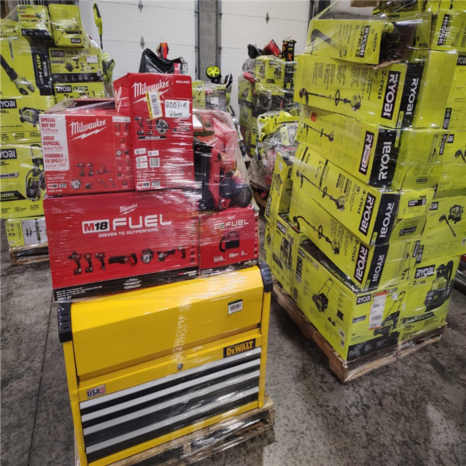 Pittston Location As-Is Power Tools Partial Truckload (12 Pallets) 2007-A