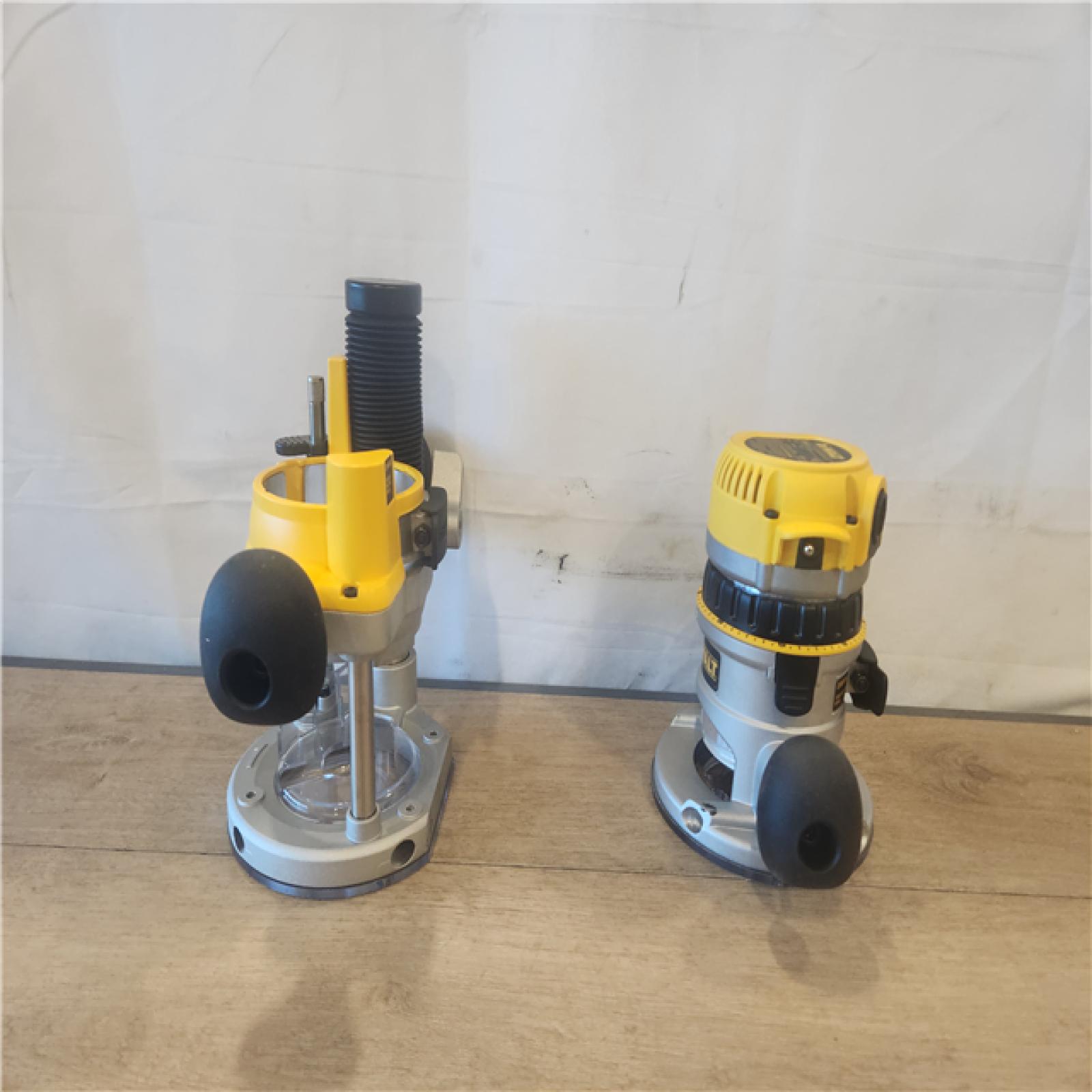 AS-IS- 1-3/4 HP (maximum Motor HP) Fixed Base / Plunge Router Combo Kit