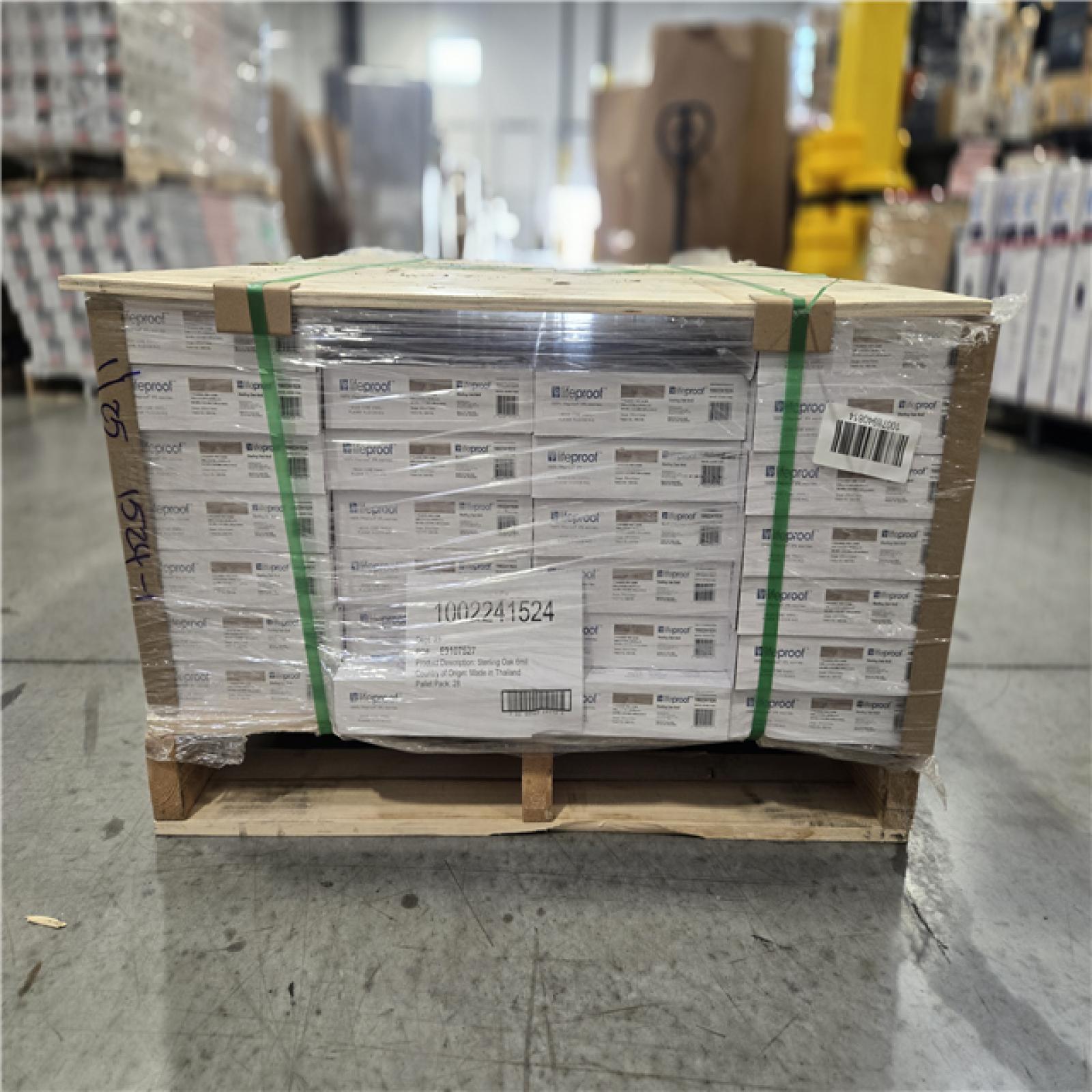DALLAS LOCATION- LIFEPROOF Sterling Oak 6 MIL x 8.7 in. W x 48 in. L Click Lock Waterproof Luxury Vinyl Plank Flooring PALLET (26 CASES)