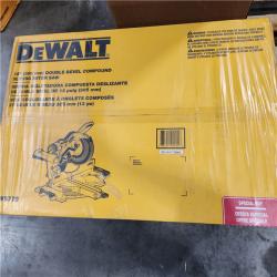 NEW- DeWalt 15 Amps 12 in. Corded Dual-Bevel Sliding Compound Miter Saw
