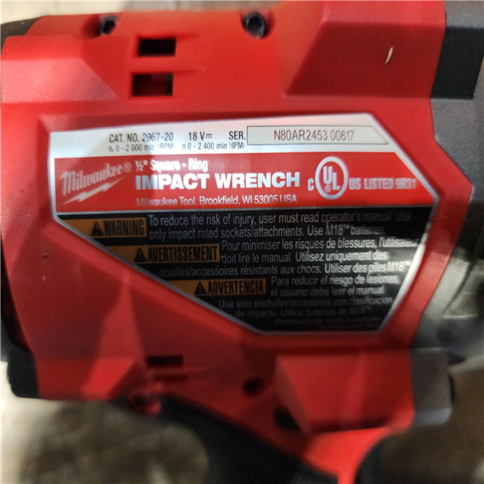 HOUSTON LOCATION - AS-IS (APPEARS LIKE NEW) Milwaukee M18 FUEL 18V Lithium-Ion Brushless Cordless 1/2 in. Impact Wrench with Friction Ring (Tool-Only)