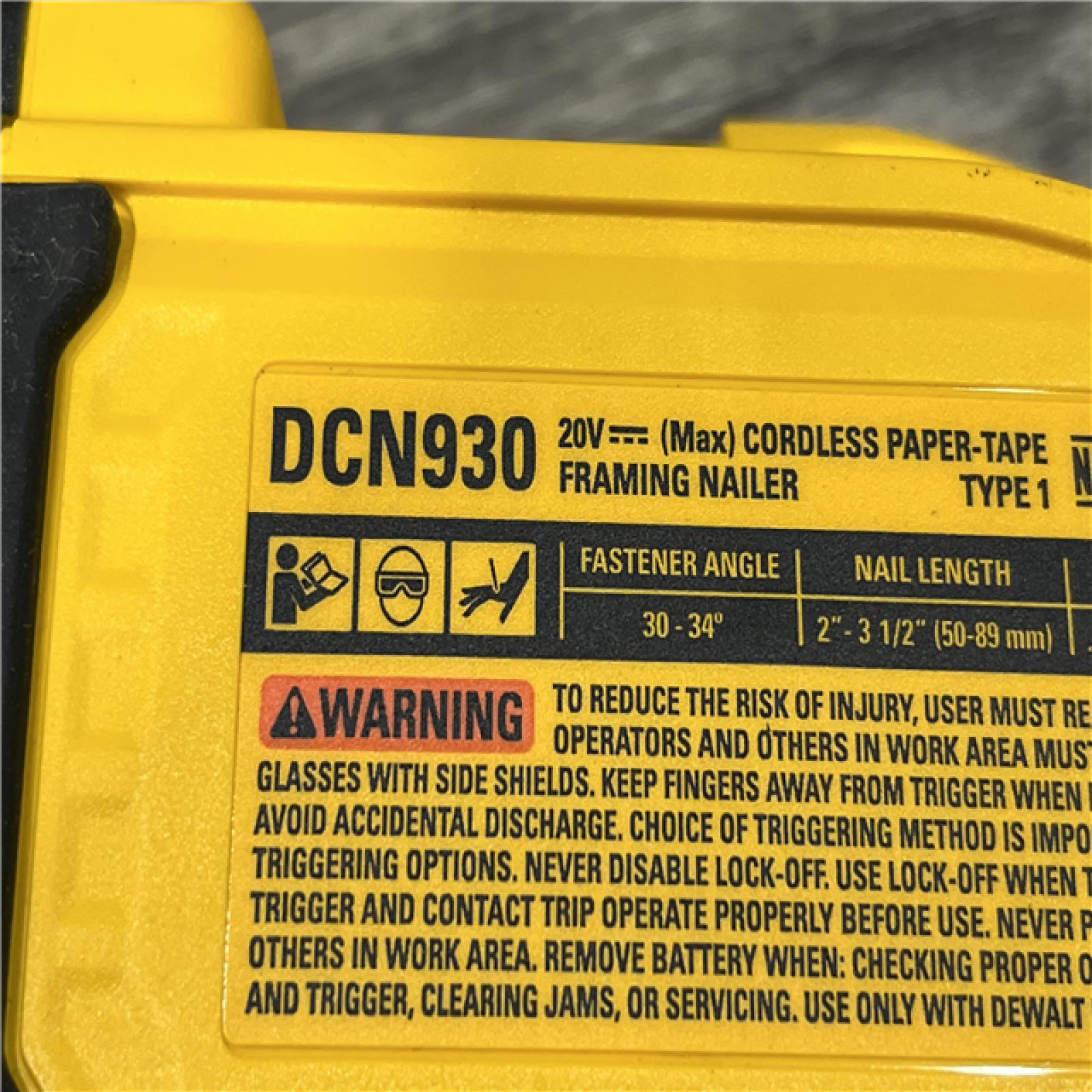 AS-IS DEWALT 20V 30 Degree Cordless Framing Nailer (Tool-Only)