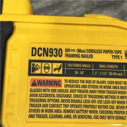 AS-IS DEWALT 20V 30 Degree Cordless Framing Nailer (Tool-Only)