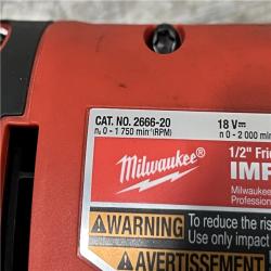 AS-IS Milwaukee 18-Volt Lithium-Ion Brushless 1/2 in. High Torque Impact Wrench with Friction Ring (Tool-Only)