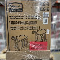 DALLAS LOCATION- NEW!- Rubbermaid TradeMaster® Cart with 4 Drawers and Cabinet  Small