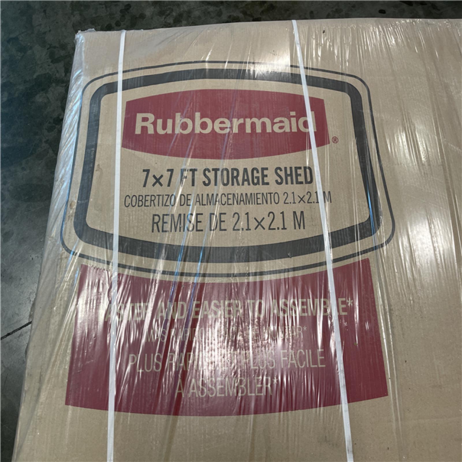 California AS-IS Rubbermaid 7 x 7 Ft. Storage Shed