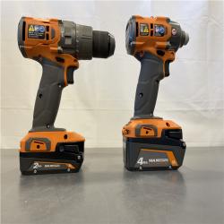 AS-IS - RIDGID 18V Brushless Cordless 2-Tool Combo Kit with Hammer Drill, Impact Driver Kit