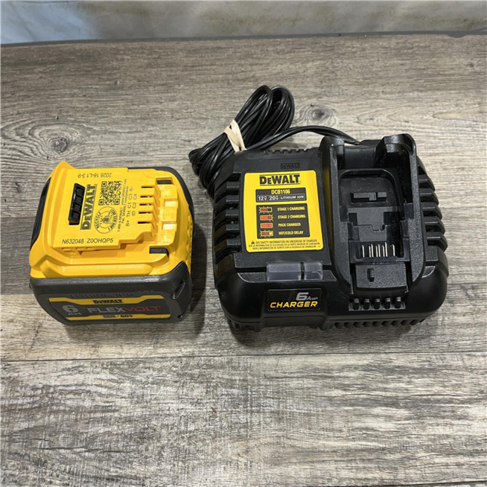 AS-IS DEWALT FLEXVOLT 20V/60V MAX Lithium-Ion 6.0Ah Battery Pack Kit