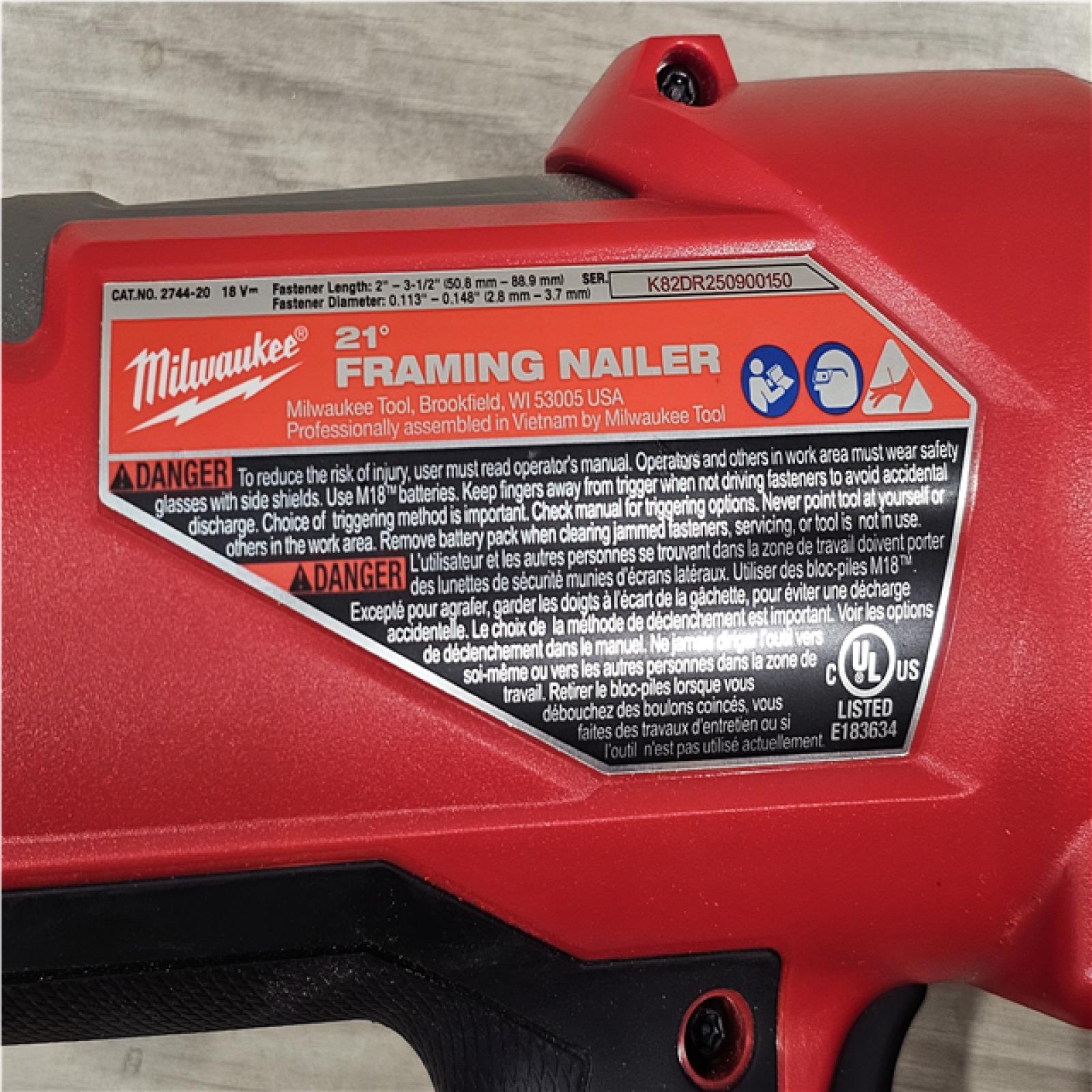 AS-IS Milwaukee FUEL 18-Volt Lithium-Ion Brushless Cordless Gen II 18-Gauge Brad Nailer (Tool-Only)
