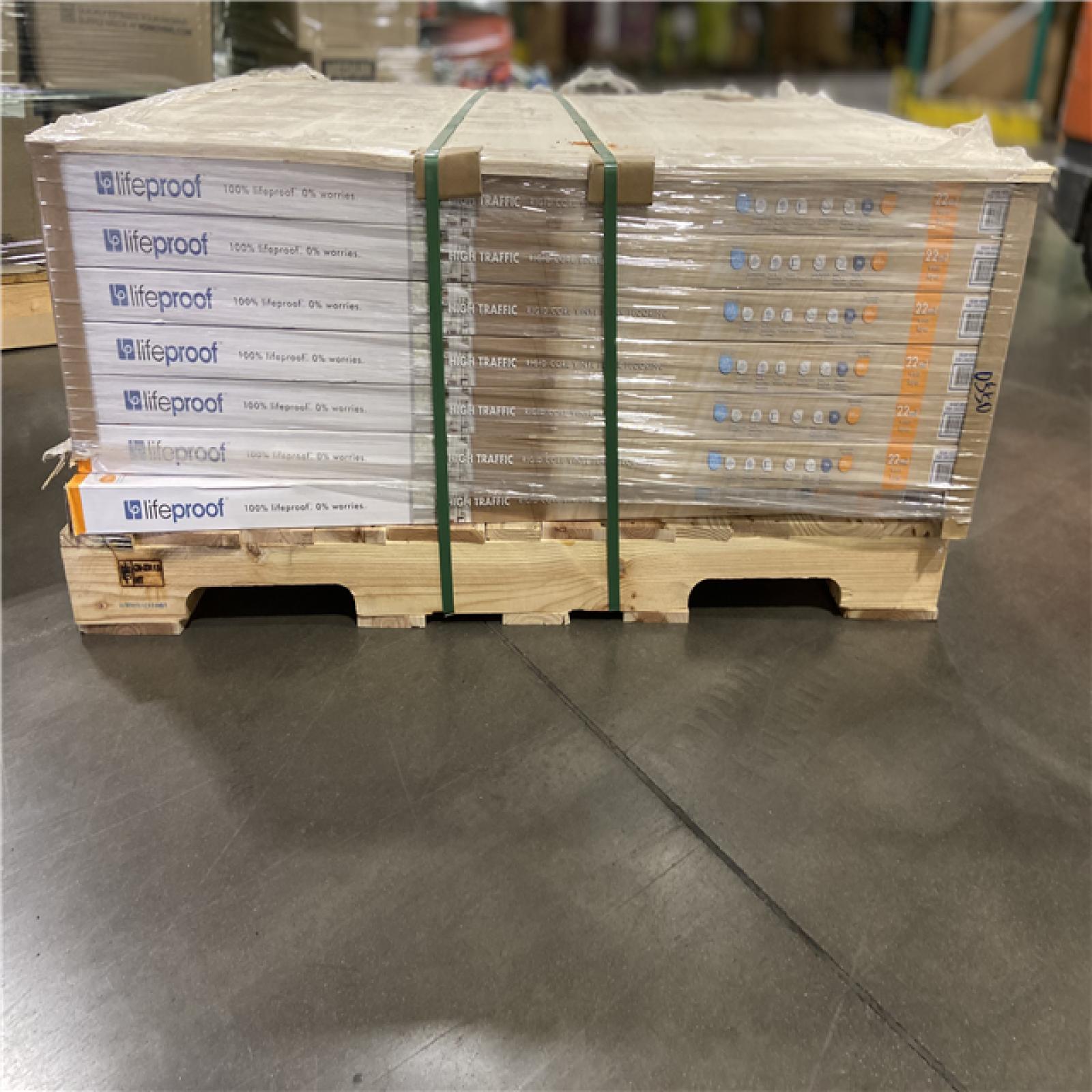 DALLAS LOCATION - Lifeproof Waukee Mill Maple 22 MIL x 8.7 in. W x 48 in. L Click Lock Waterproof Luxury vinyl Plank Flooring (20.1 sq. ft./Case) - 28 CASES