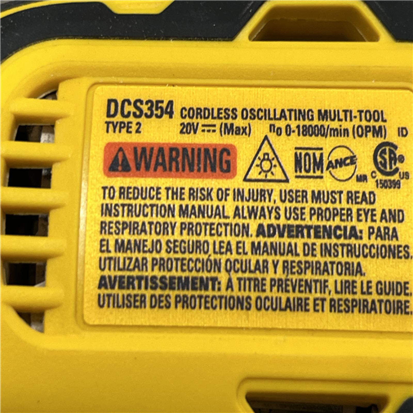 AS-IS DEWALT ATOMIC 20V MAX Cordless Brushless Oscillating Multi Tool (Tool Only)
