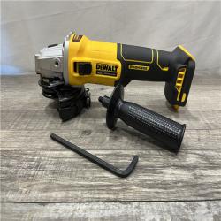 AS-IS DEWALT 20-Volt MAX Cordless Brushless 4-1/2 in. Angle Grinder with Slide Switch (Tool Only)