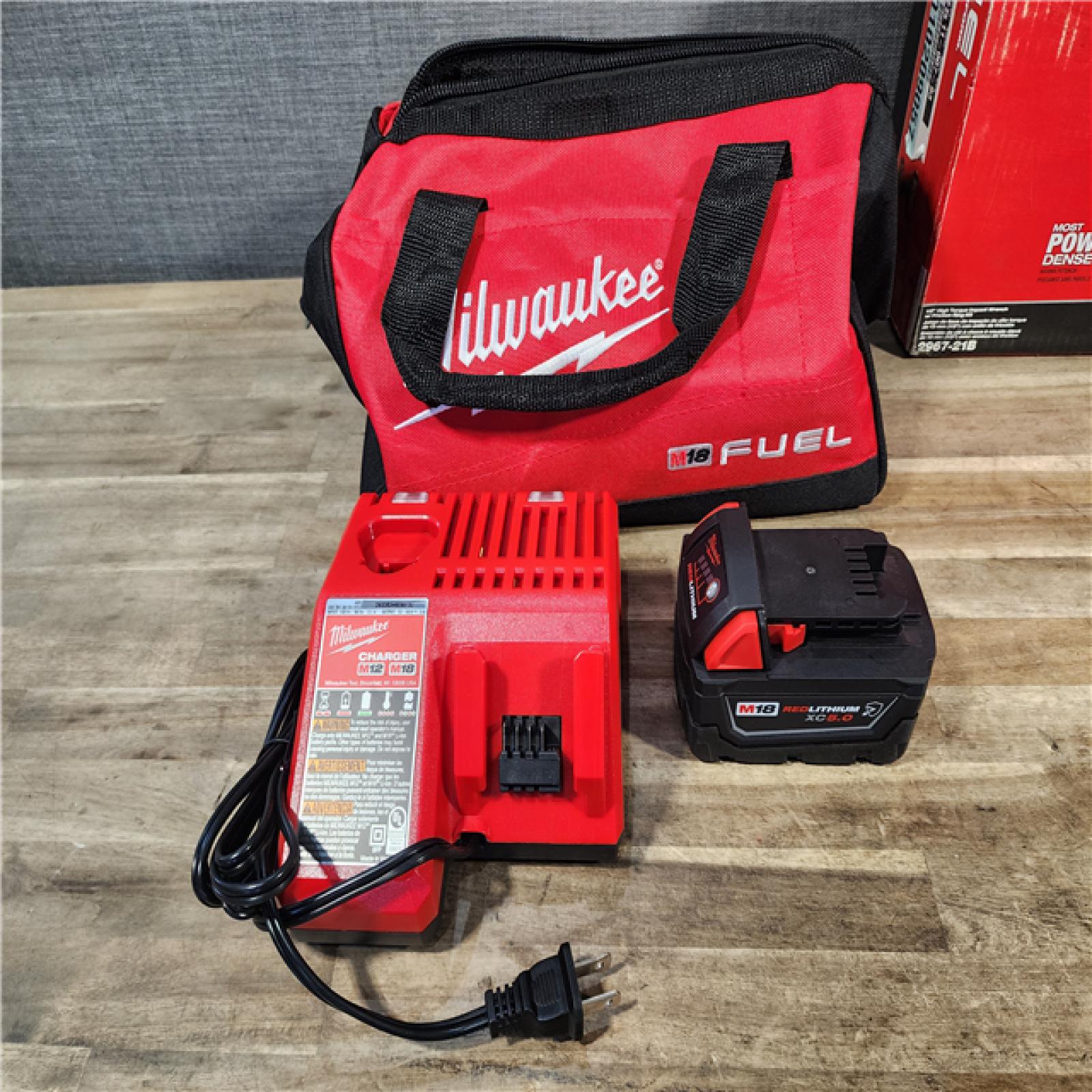 HOUSTON LOCATION - AS-IS Milwaukee M18 1/2 in. Cordless Brushless High Torque Impact Wrench Kit (Battery & Charger)