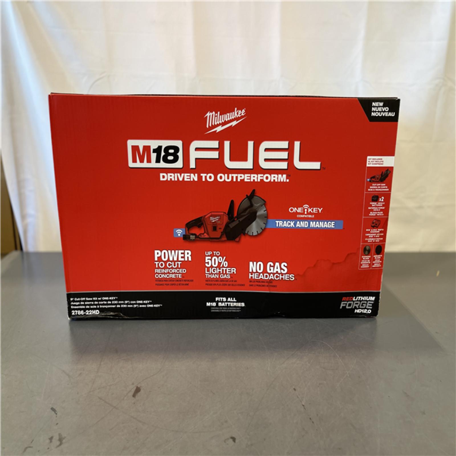 NEW! - Milwaukee M18 FUEL 18 V 9 in. Cordless Brushless Cut-Off Saw Kit