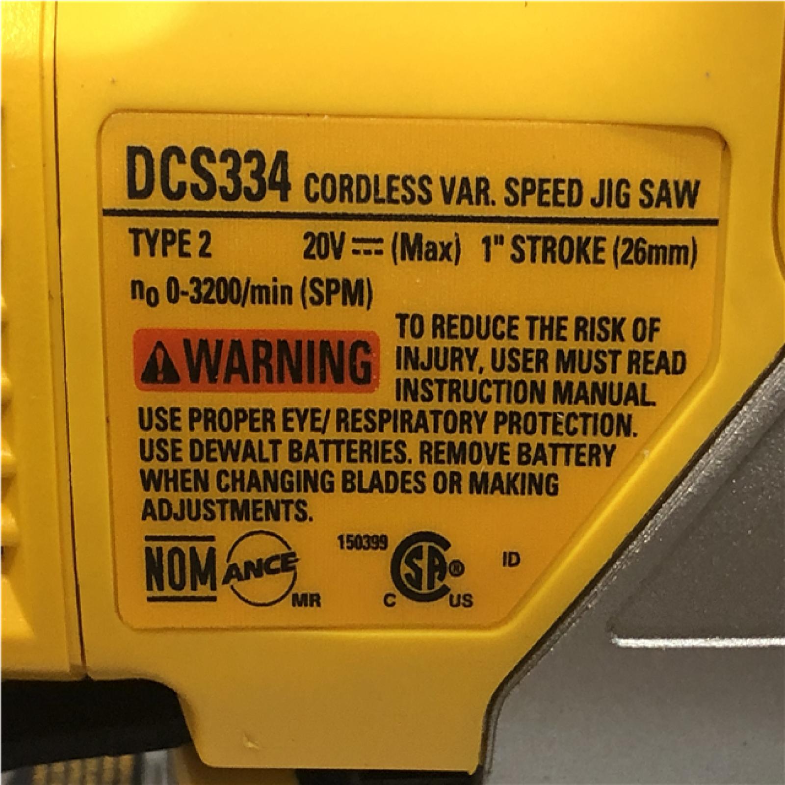 AS-IS DeWALT DCK300P1 20V MAX XR Cordless Industrial Woodworking 3 Tool Combo Kit