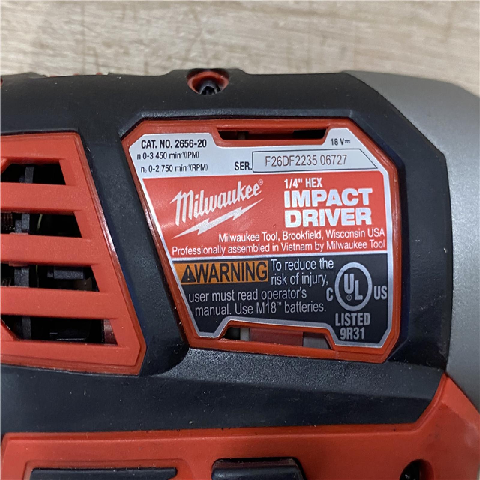 AS-IS Milwaukee 18V Lithium-Ion Cordless Drill Driver/Impact Driver Combo Kit