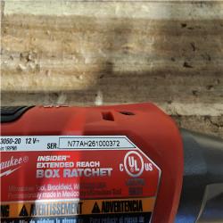 Houston Location AS-IS Milmaukee Ratchet Wrenches for Milwaukee 3050-20 M12 FUEL 12V Extended Reach Box Ratchet - Bare Tool
