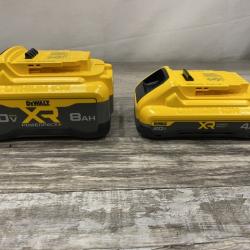 AS-IS DEWALT 20V XR Lithium-Ion Starter Pack with 8.0 Ah and 4.0 Ah Battery Packs and Charger