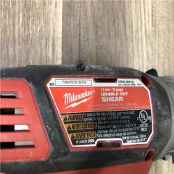 AS-IS Milwaukee 18-Volt Lithium-Ion Cordless 18-Gauge Double Cut Metal Shear (Tool-Only)
