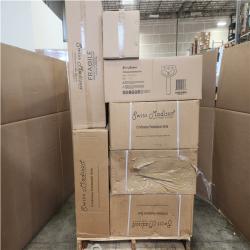 Phoenix NEW Swiss Madison Chateau 25.6 in. Pedestal Ceramic Bathroom Sink Round Single Faucet Hole in White Pallet of 8 (RV: $906