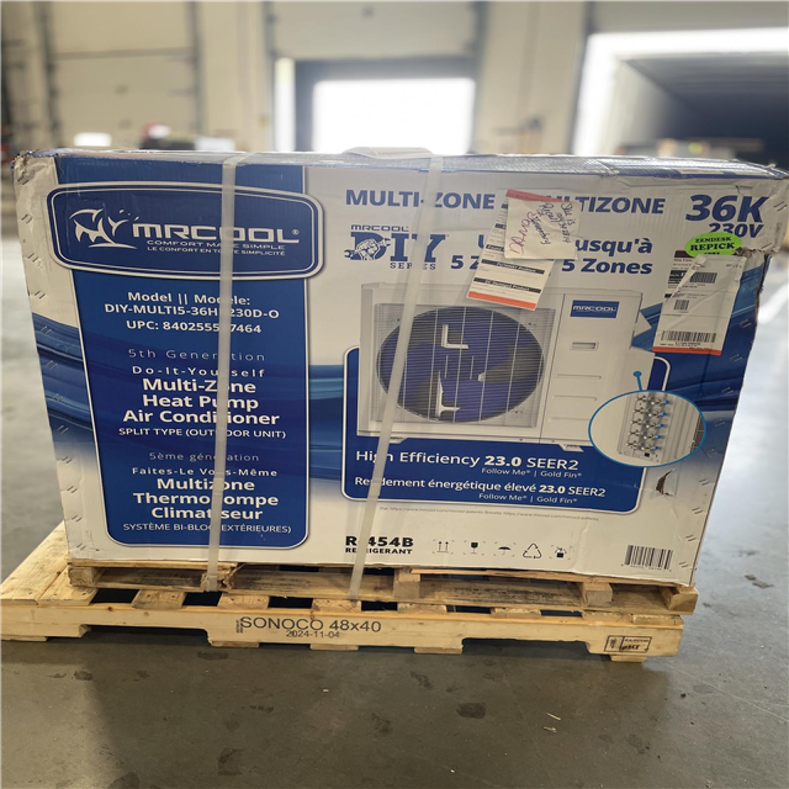 DALLAS LOCATION- MRCOOL 36K BTU 23 SEER2 3 Ton 5-Zone Mini-Split Condenser PALLET (2 UNITS)