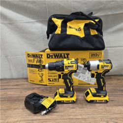 AS-IS DeWalt DCK227D2 20V MAX Brushless 1/2 in. Drill Driver & 1/4 in. Impact Driver 2.0Ah Kit