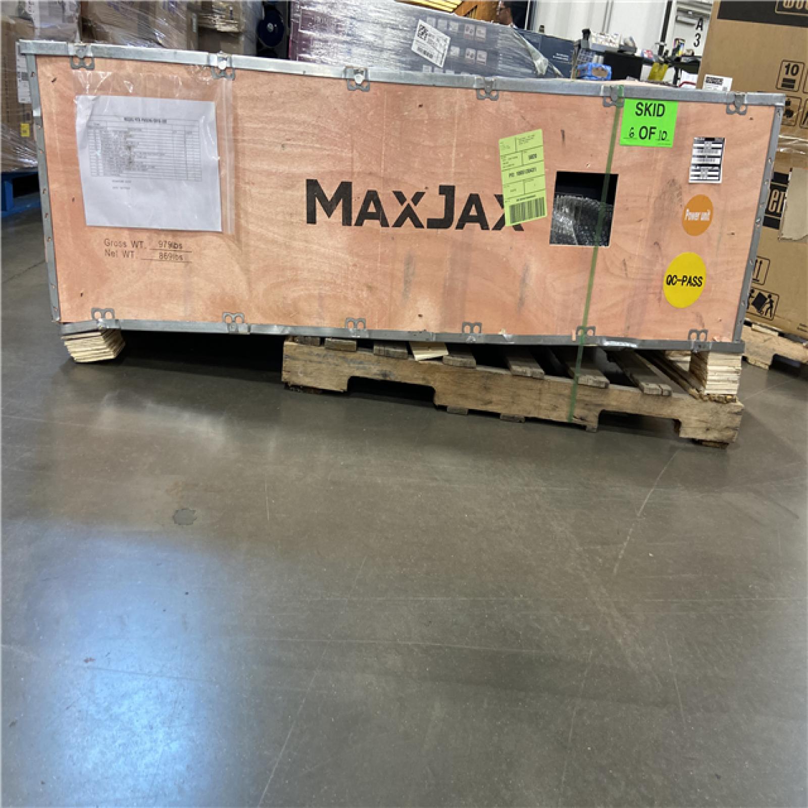 DALLAS LOCATION - MAX JAX MK7 Symmetric Portable 2 Post Car Lift with 7,000 lbs. Weight Capacity and 110V Power Unit Included