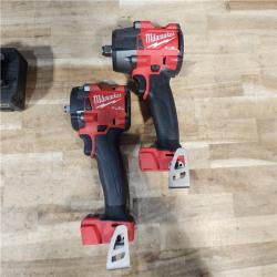 HOUSTON LOCATION - AS-IS MILWAUKEE 2 TOOL COMBO KIT W/ (2) BATTERY & CHARGER