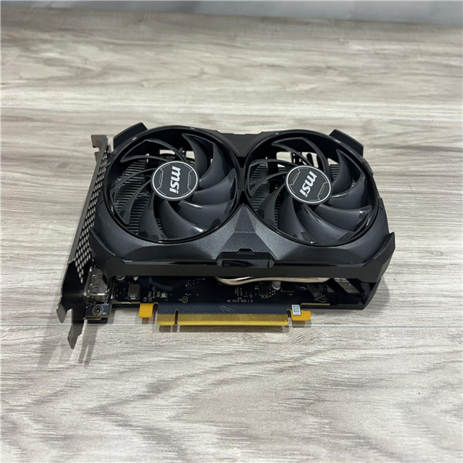 AS-IS MSI GeForce RTX 4060 Ventus 2X Black 8G OC Gaming Graphics Card -8GB GDDR6X PCI