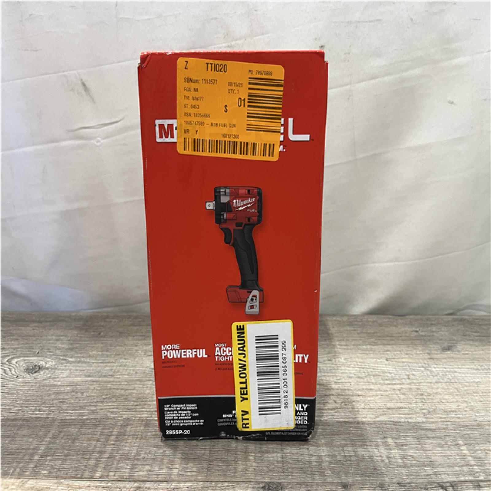 NEW - Milwaukee Cordless Compact Impact Wrench with Pin Detent (Tool-Only)