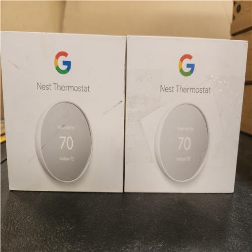 Phoenix AS-IS Google Nest Thermostat - Smart Programmable Wi-Fi Thermostat - (2-Pack)
