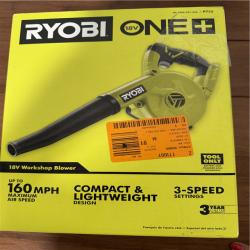 California NEW Sealed Box Ryobi 18V Workshop Blower (Tool Only)