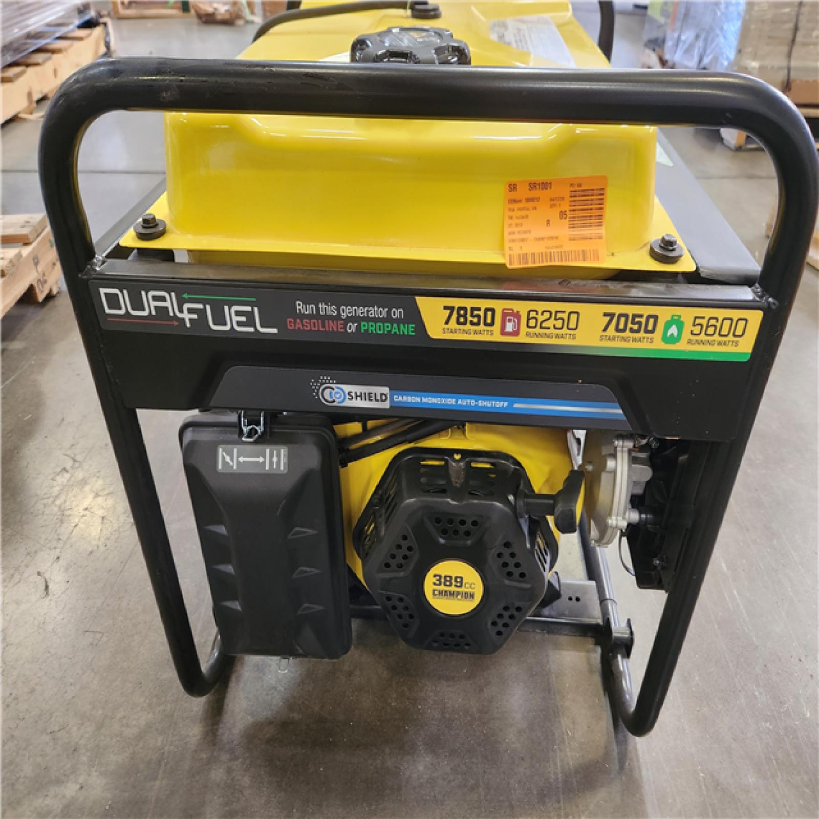 Phoenix NEW Champion Power Equipment 7850/6250-Watt Recoil Start Storm Ready Gasoline and Propane Powered Dual Fuel Portable Generator with CO Shield (NO Wheels)