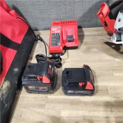 HOUSTON LOCATION - AS-IS Milwaukee M18 18-Volt Lithium-Ion Brushless Cordless Combo Kit (4-Tool) with 2-Batteries, 1-Charger and Tool Bag