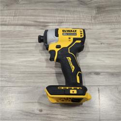 AS-IS DEWALT ATOMIC 20V MAX* Cordless Compact Impact Driver Kit
