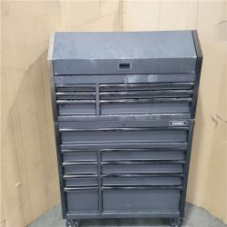 CALIFORNIA AS-IS HUSKY 51.7 IN  15-DRAWER TOOL CHEST W TOP CABINET