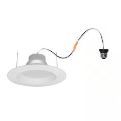 DALLAS LOCATION - LEDVANCE Integrated LED 6 in. Retro Fit 3000K 675 Lumen Dimmable Recessed Light White  Wet Rated (12-Pack) PALLET-(72 CASES)