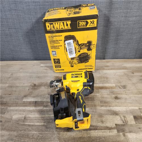 HOUSTON LOCATION - AS-IS DeWalt DCN45RNB 20V Max 15 Degree Cordless Coil Roofing Nailer (Tool Only)