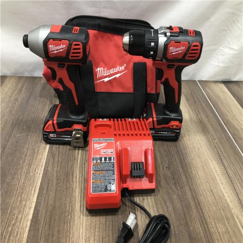 AS-IS Milwaukee M18 18V Lithium-Ion Cordless Drill Driver/Impact Driver Combo Kit