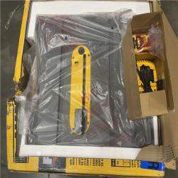 AS-IS- DEWALT FLEXVOLT 60-Volt MAX Lithium-Ion Cordless Brushless 8-1/4 in. Table Saw Kit with Battery 6Ah and Charger