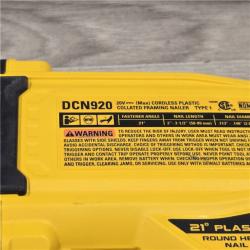 AS-IS DEWALT 20-Volt 21° Cordless Framing Nailer (Tool-Only)
