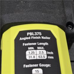 AS-IS Ryobi ONE+ HP 18V Cordless 15-Gauge 34° Angled Finish Nailer (Tool Only)