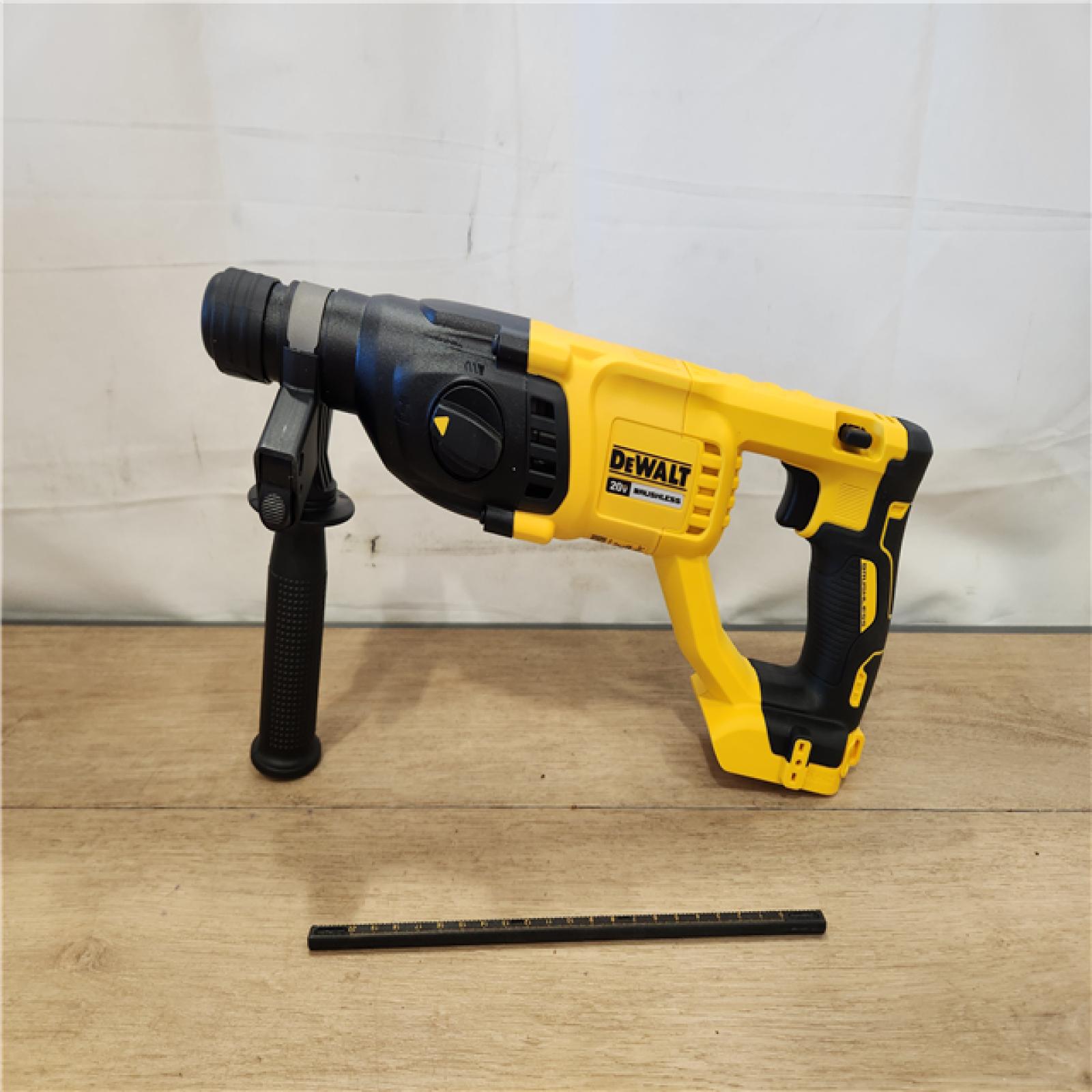 AS-IS- DEWALT 20V MAX Cordless Brushless 1 in. SDS Plus D-Handle Concrete and Masonry Rotary Hammer (Tool Only)