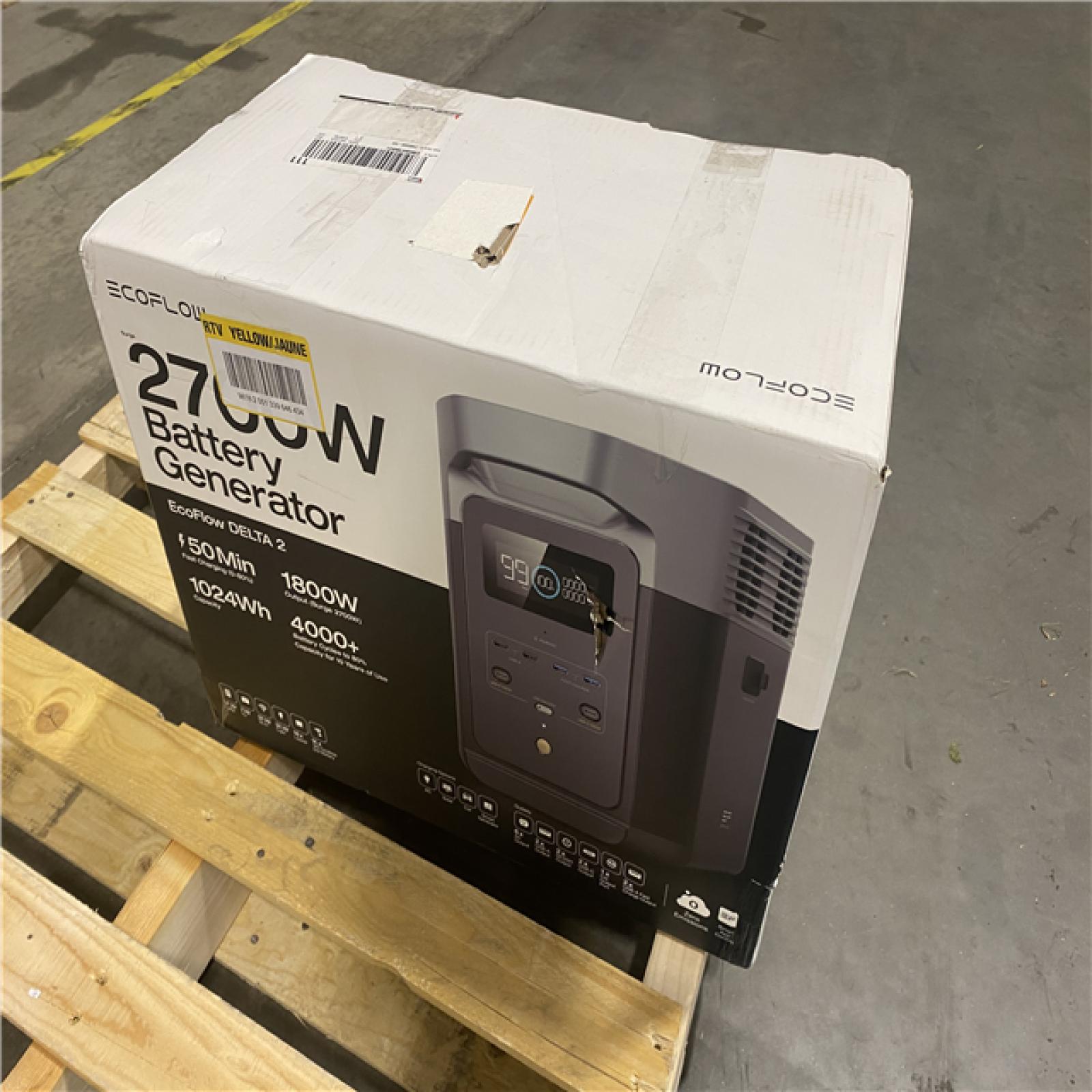 Dallas Location - As-Is EcoFlow 1024Wh DELTA 2 1800 -Watts Portable Power