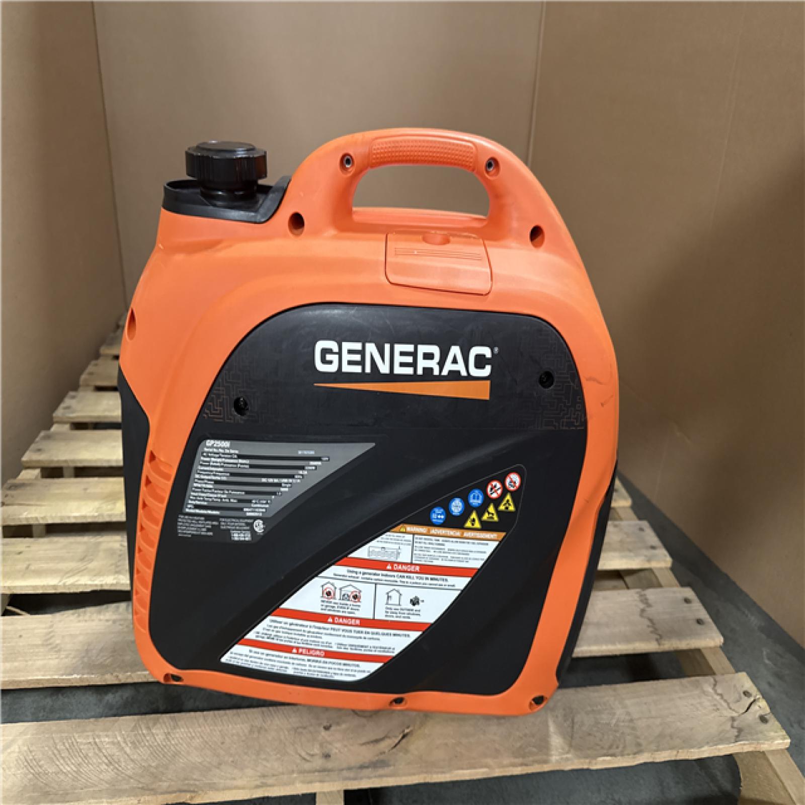 CALIFORNIA AS-IS GENERAC GENERATOR GP2500i